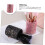 Pink Makeup Brush Holder Dust‑Resistant Multi‑Function Organizer for Vanity Desk 4