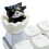 Capuchons de touches d'animaux de Style coquille-Chaton noir 1