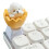 Lovely Eggshell Kitten Dog Design Keycaps-White puppy 1