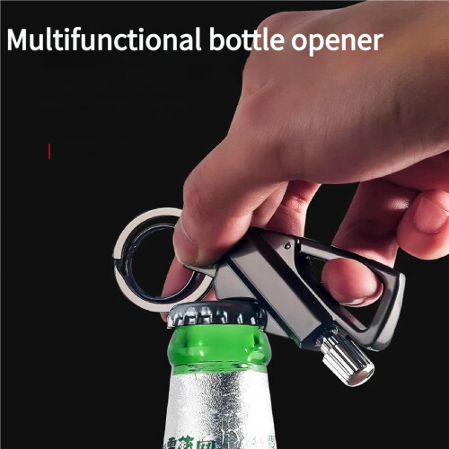 Reusable Waterproof Windproof Permanent Match Lighter Multitool Keychain for Camping Outdoor Gold Set 2