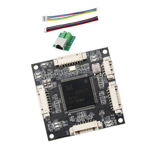 4 Port Fast speed Gigabit Ethernet Switches Module With LED-C