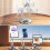 Foldable Tablet Bracket Stand Portable Tablet Bracket-Silver 4