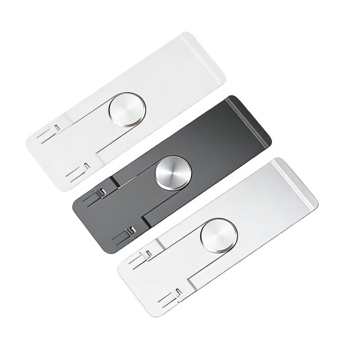 Innovative 360 Spin Phone Stand Features Metal Design And-White 1