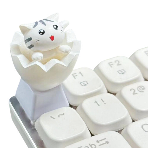 Capuchons de touches ESC pour clavier mécanique,-Chaton blanc