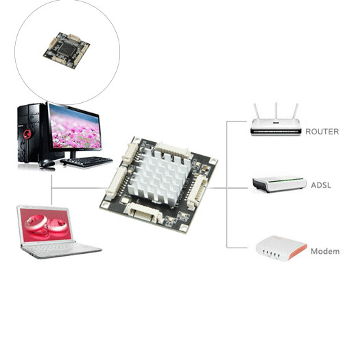 Mini 4 Port 10/100/1000Mbps Ethernet Switches PCBs Module For-A 1
