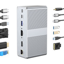 Modern 13 In 1 Aluminum Desktop Expander For Computers