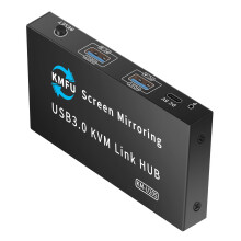 Metall-USB3.0-Switching für zwei Computer. Nahtlose Tastaturen
