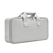 Tastaturtasche aus PU-Leder mit dicker Polsterung und-Grau