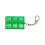Clavier transparent à 6 touches, jouet pour-vert transparent 1