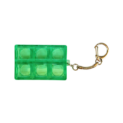 Clavier transparent à 6 touches, jouet pour-vert transparent