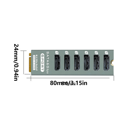 Convertisseur M.2 vers SATA3 efficace avec surveillance visuelle 2