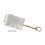 Clavier transparent à 6 touches, jouet pour-vert transparent 4