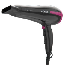 Asciugacapelli ultra-leggero - Solac - 2200 W - 340 g - 2 velocità - 3 temperature - Aria fredda - Filtro rimovibile