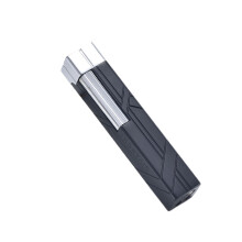 Retro Slide Butane Lighter with Adjustable Flame Control, Anti‑Slip Wheel, Durable Metal Body, Color D