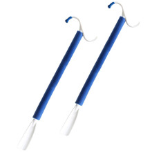 2pcs Dressing Aid Stick and Shoehorn for Elderly, 2 in 1 Ergonomic Design with Easy Grip Handle