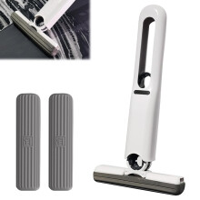 Mini Sponge Mop Hand Wash Dual Heads Compact Cleaner for Kitchen Bathroom and Car Windows