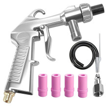 Sandstrahler-Set mit Siphon-Design, Sandstrahlen, Rostentfernung mit Schnelladapter für Sandstrahlkabinen