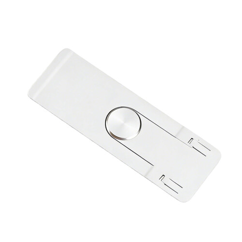 Support de téléphone rotatif à profil mince avec adhésif-Blanc