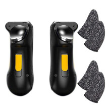 Mobile Game Controller for  PUBG Trigger Controller L1R1 with 2 Pairs of Gaming Finger Covers