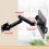2X Folding Wall-Mounted Mobile Phone Tablet Holder Angle Adjustable Stretch Wall-Mounted Cantilever Tablet Holder 3