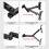 2X Folding Wall-Mounted Mobile Phone Tablet Holder Angle Adjustable Stretch Wall-Mounted Cantilever Tablet Holder 5