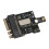 Adaptateur M.2 A E Key vers M.2 NVME avec emplacement pour carte 1