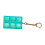 Porte-clés transparent à 6 cellules, pendentif pour-bleu glacier 1