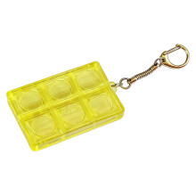 Innovative 6 Key Keyboard Toys Crystal-yellow transparent