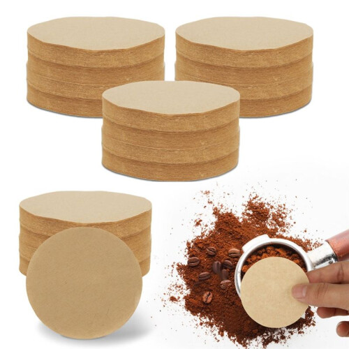 1600PCS Coffee Filter Replacement Paper,Unbleached Round Unbleached Tea Filter Cap,DIY Espresso Cloth Filter Screen 64mm