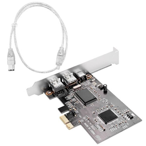 Scheda Controller PCI Express X1 PCI-E FireWire 1394A IEEE1394 3 Porte per Desktop