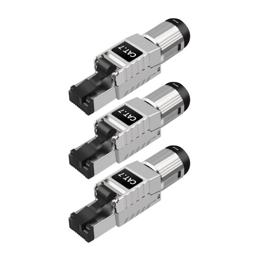 Advanced Shielded Cat7 Networking Connector Delivers-3pcs/set