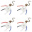 4PCS Ceiling Fan Lights  ZingEar ZE-208S E89885 3 Speed 4 Wire Fan  Pull Chain ,Fan Lights ,Bronze 1