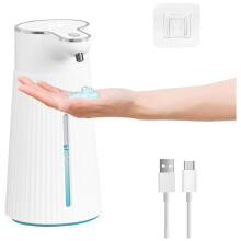 Automatische Zeepdispenser, Automatische Zeepdispenser voor Wandmontage, 400 Ml USB Oplaadbare Elektrische Zeepdispenser