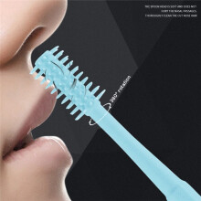 2-In-1 Neushaartrimmer, Dubbelzijdig Neushaarmes, Draagbare Handmatige 360 Roterende Neushaartrimmer, Crèmegeel