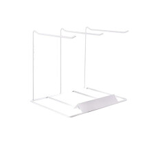 Semplice Supporto per Orecchini, Custodia per Collana Sospesa, Cornice per Riporre Collane In Metallo, Espositore per Gioielli, Bianca
