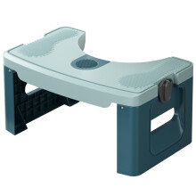 Toilet Stool for Adults, Foldable Non Slip Footrest with Ergonomic Squatting Posture, Blue