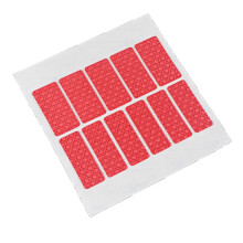La feuille antidérapante ergonomique de bande de poignée-Rouge