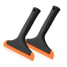 2 Pcs Silicone Squeegee 6 Inch Handheld Soft Glass Cleaner for Car Windows Mirrors and Shower Doors