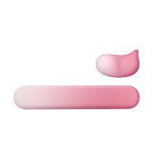 Ergonomic Keyboard And Mouse Pad Wrist Rest-strawberry powder
