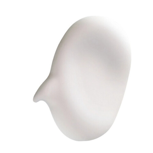 Nonslip Silicone Wrist Cushion Mouse Pad For Hand-White