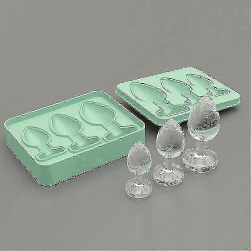 Prank Butt Plug-formede isbitbrett, silikonform for DIY-kake, sjokoladegodteri 2