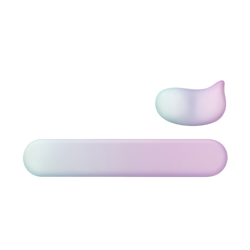 Silicone Mouse Pad Comfort Wrist Rest For-light purpl blue