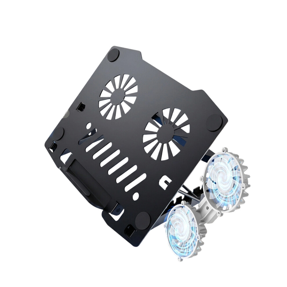 Ergonomic Laptop Stand For Devices Foldable- With Fan Black 7704001080322