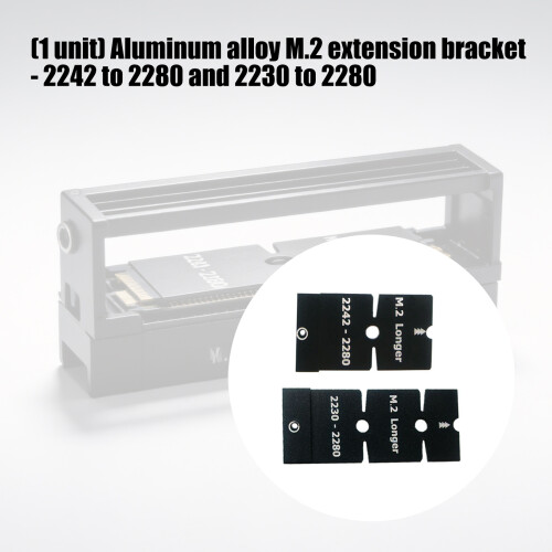 Solid States Drive Extender Aluminum Frame M.2-2242 to 2280 2