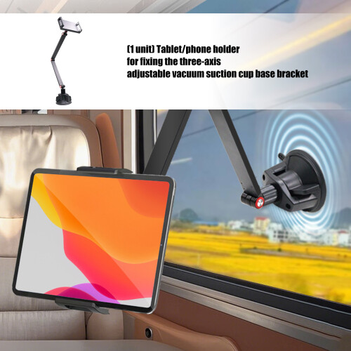Telefoonhouder voor tablets met uitschuifbare arm en 1