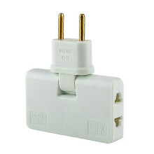 Mehrfachsteckdose, multifunktionaler, kabelloser Drehstecker, 180 Grad drehbarer Steckdosenadapter, EU-Konverter