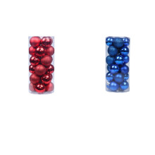 48 grüne, bunte, bruchsichere Christbaumkugeln (30 mm Durchmesser) für Weihnachtsfeiern und Hochzeiten – ideal zum Aufhängen und für fa
