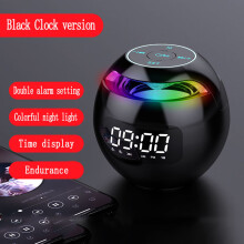 Digitaler Radiowecker fürs Schlafzimmer mit Bluetooth-Lautsprecher, zwei Alarmen, LED-Licht, 12/24-Stunden-Uhrzeit, USB-Ladeanschluss und i
