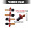 0.25/0.4/0.6/0.8mm 3D Printer Hot End Nozzle Vervanging-0,25 mm 4