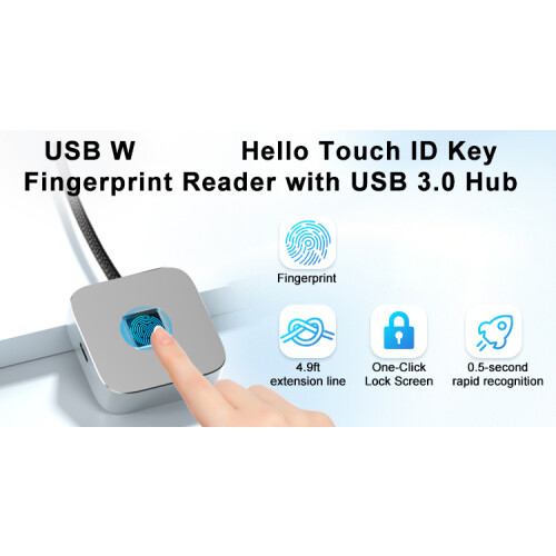 Portable USB Fingerprints Unlocks Device For Laptop And-Black 2